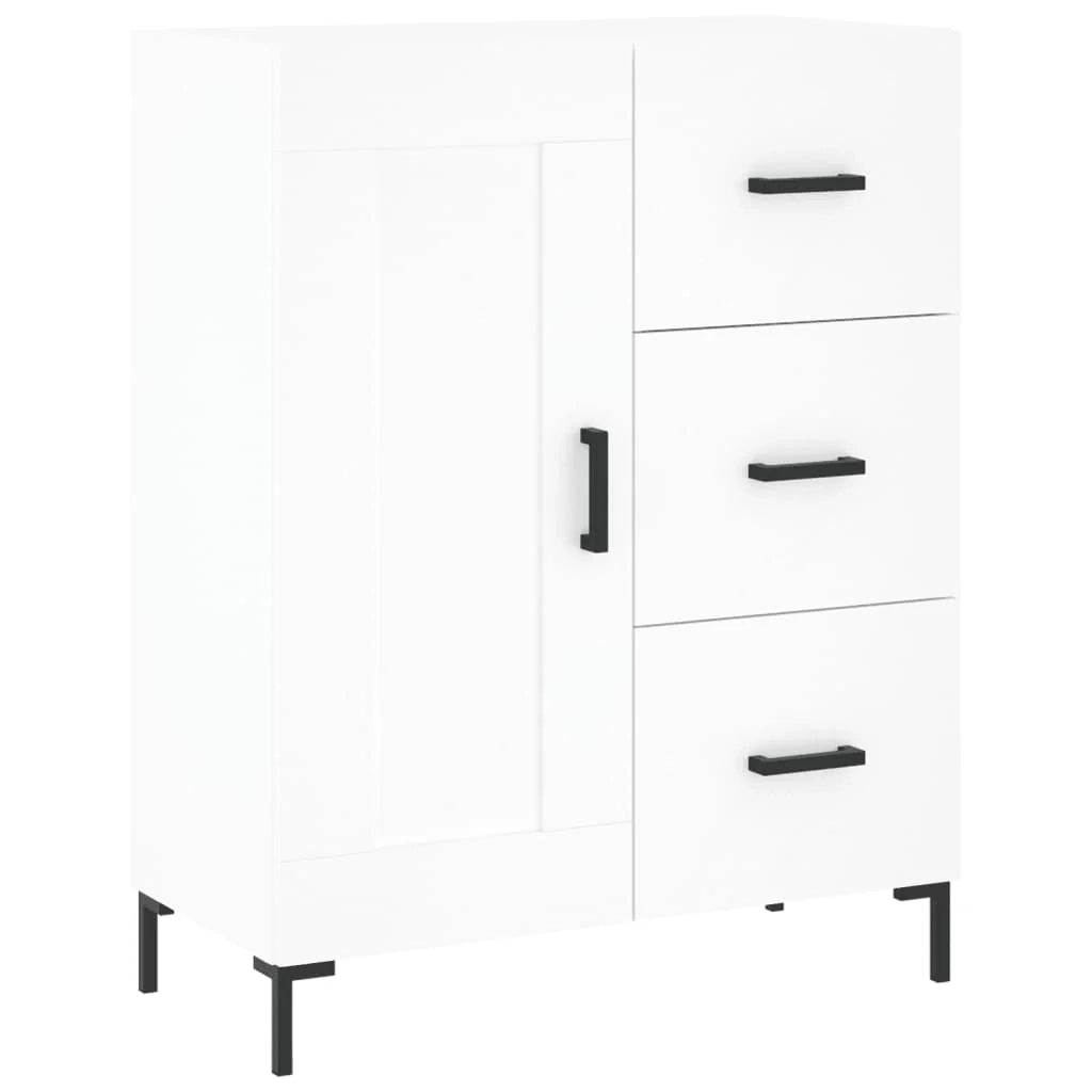 Buffet credenza cassettiera mobiletto mobile contenitore organizer cucina soggiorno salotto alto 69,5 x 34 x 180 cm legno ingegnerizzato bianco 02_0032641