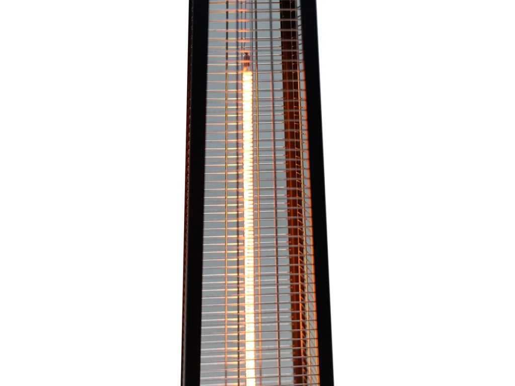 Riscaldatore elettrico radiante in fibra di carbonio "Volcano" - 2000W - Nero