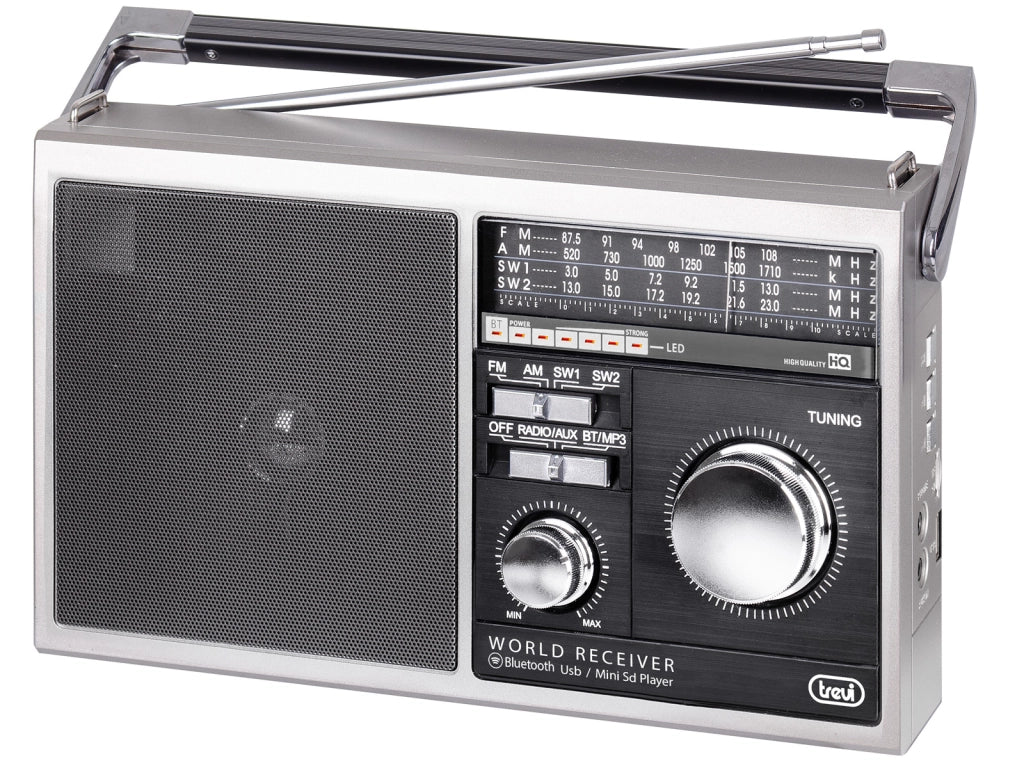Trevi radio portatile multibanda usb micro sd aux-in wireless mb 749 w