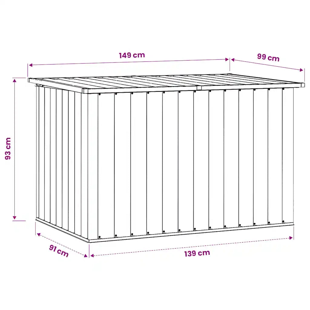 Baule da Giardino Verde 149x99x93 cm CFW8327309