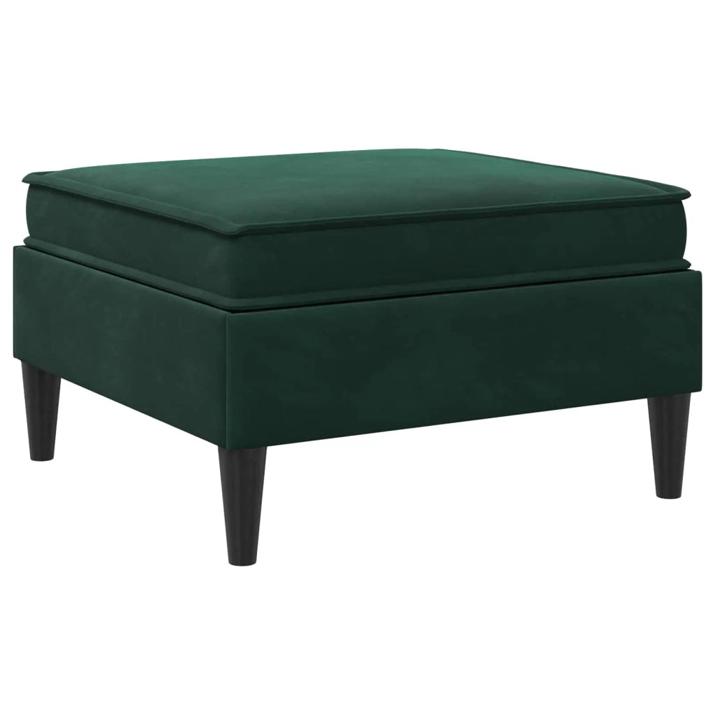 Pouf con Storage Verde Scuro 70 x 70 x 40 cm Velluto 42027135