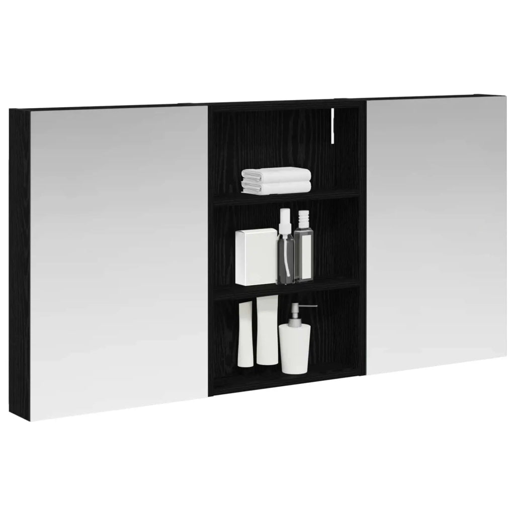 Set di Armadi da Bagno con porta 3 pcs 120 x 10,5 x 60,5 cm