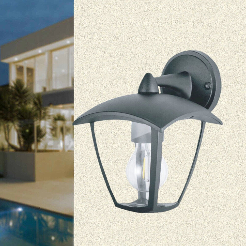 Trade Shop - Applique Lanterna Da Parete Per Giardino Facciate Lampada Da Muro E27 Ip44 819wb-b232 -