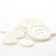 Knopen per conchiglie 40 pezzi - Viti di sostituzione - Knutselknopen - Manopole - Bianco - Dimensioni 9-25 mm