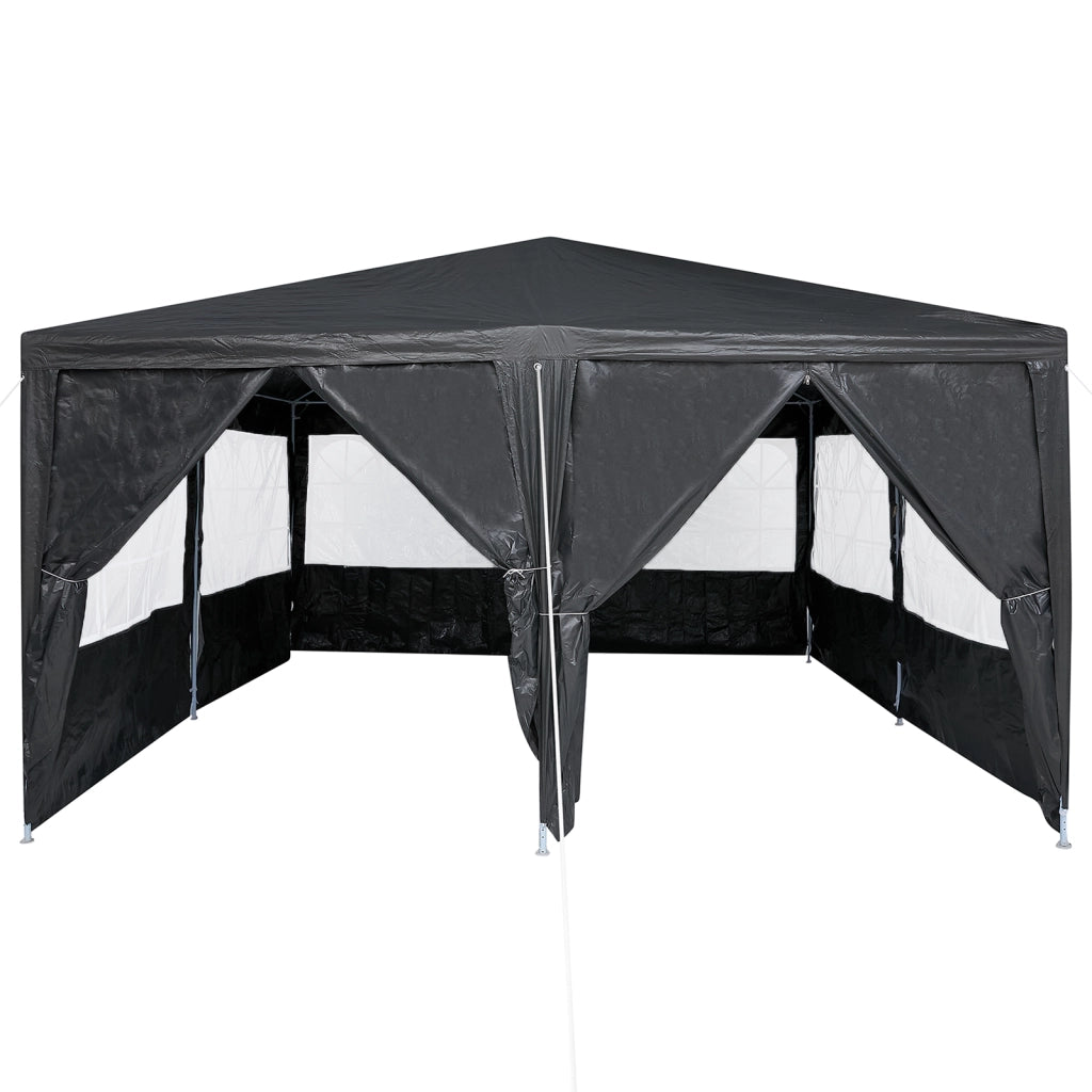 Tenda Feste con 8 Pareti Antracite 4x4 m PE