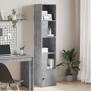 Libreria Grigio Cemento 40x36x189 cm in Legno Multistrato 848244