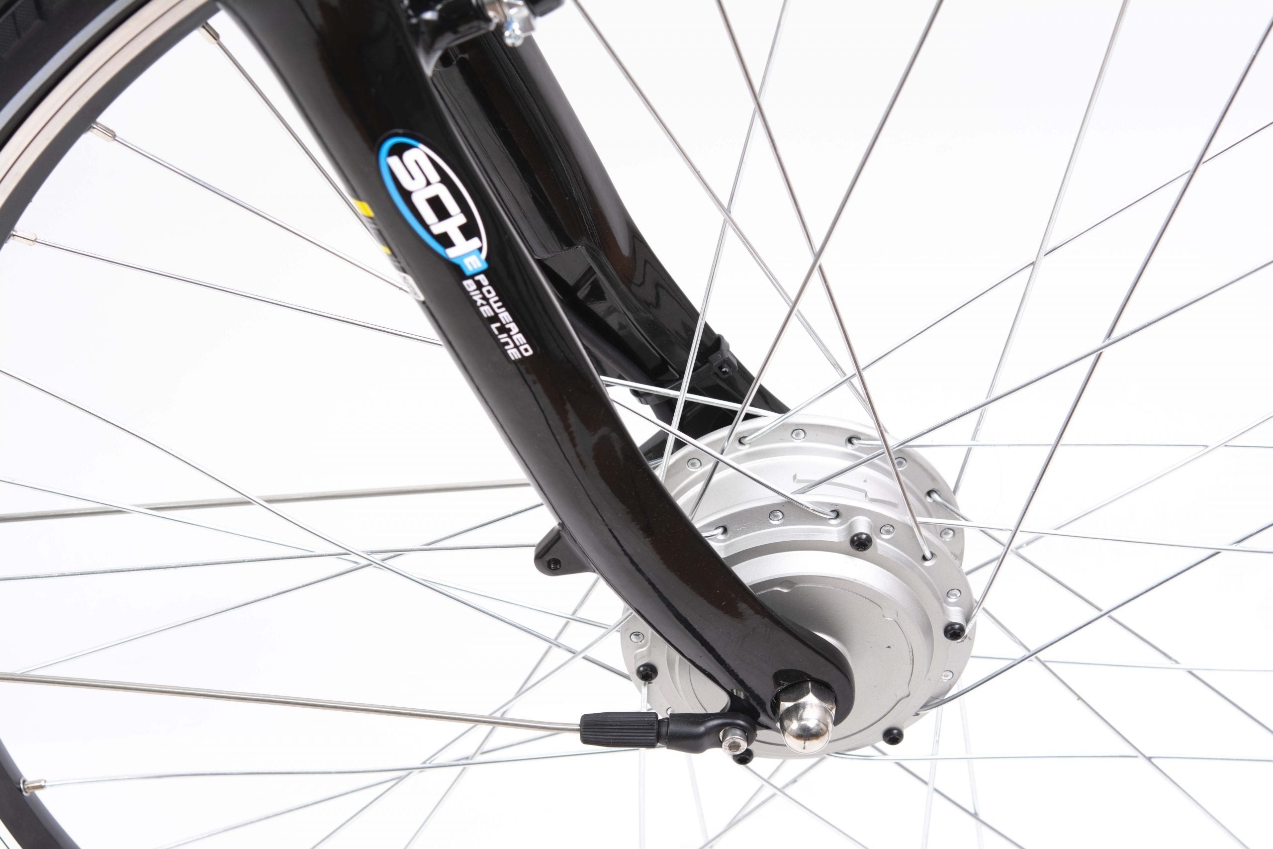 Bici elettrica SCH E-Moving 28'' city Bianca