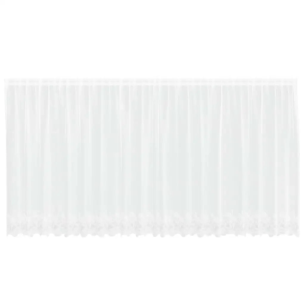 vidaXL Tende con tende Floreale, Altro Bianco 500 x 160 cm Poliestere