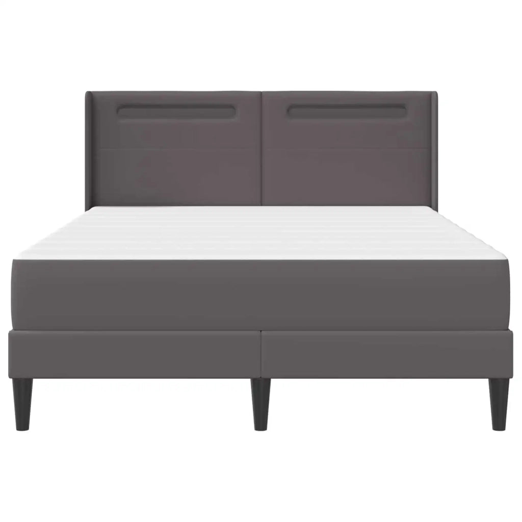 Struttura letto con materasso Grigio 160 x 200 cm Similpelle 3414915