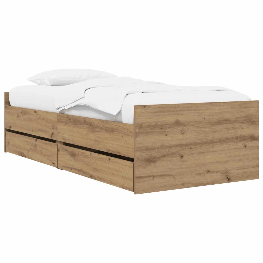 Struttura del letto Rovere Artigianale Legno ingegnerizzato 3429628