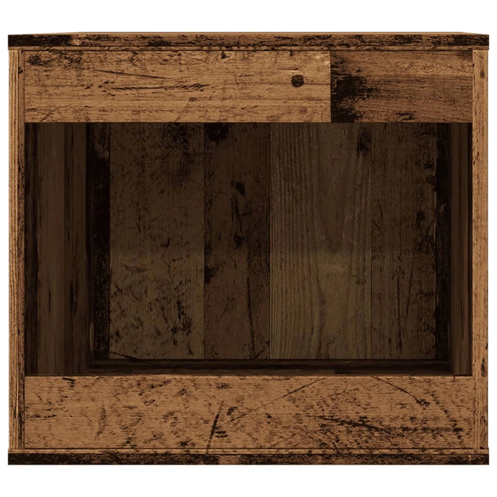 Mobiletto per lettiera per gatti legno vecchio legno marrone ingegnerizzato 02_0043346