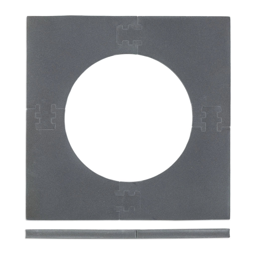 Bordo di protezione quadrato per freccette 71 x 71 x 3 cm facile montaggio in plastica nera 13_0006401