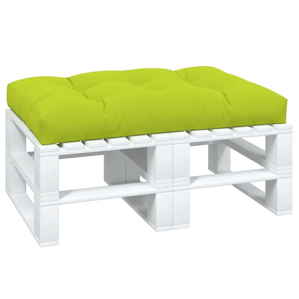Cuscino per Pallet Verde Brillante 120x80x12 cm in Tessuto 360524