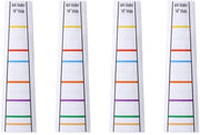 Set di 4 adesivi per guide d'arc per violino