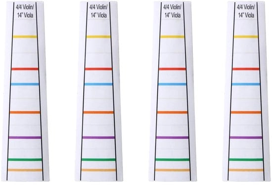 Set di 4 adesivi per guide d'arc per violino