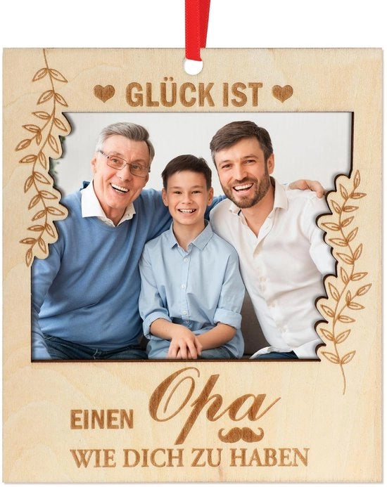 Scelta Solida - Elenco Fotografico - Gravatura per Nonno - Regalo di Compleanno - Dono Personale - Decorativo - Design Unico