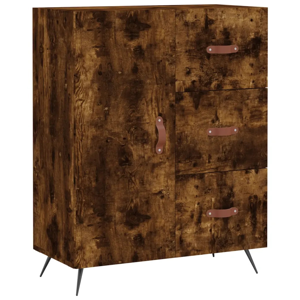 Credenza Rovere Fumo  69,5x34x180 cm in Legno Multistrato 3195880