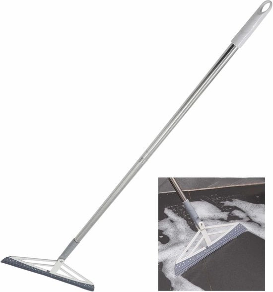 Asciugamano per pavimento e tirapane per finestra - Adatto per doccia e bagno - 1 pezzo - 90 x 35 cm - Silicone e PP