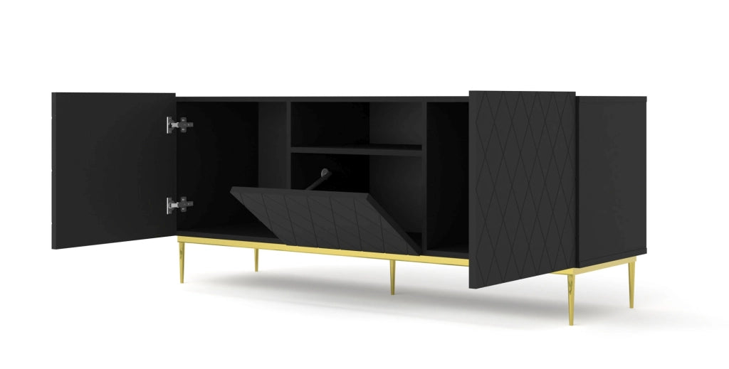 COLLEZIONE MOBILI DIUNA RTV2D1K 145 NERO OPACO