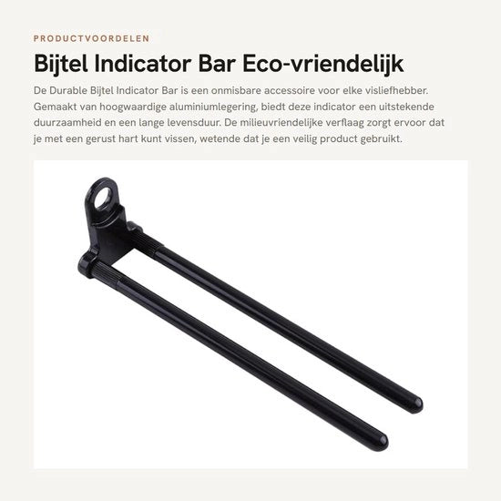 Indicatore di Pesca - Supporto per Pesca - Manico in Alluminio Duro - Verniciatura Ecologica - Manubrio di Supporto - Attrezzo per Pescatori - Per Appassionati di Pesca - Indicatore di Pesca