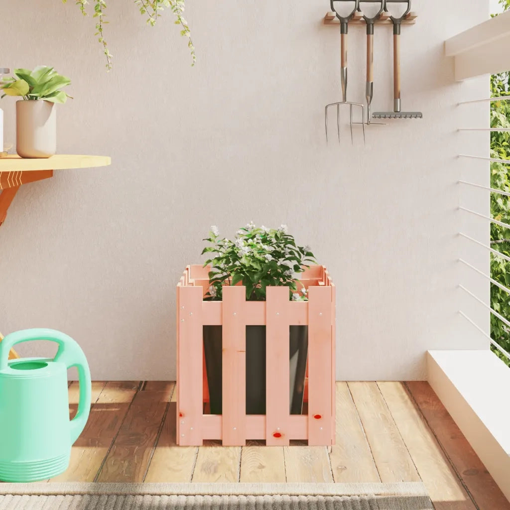 Fioriera Giardino Design Recinzione 40x40x40cm Massello Douglas 832450