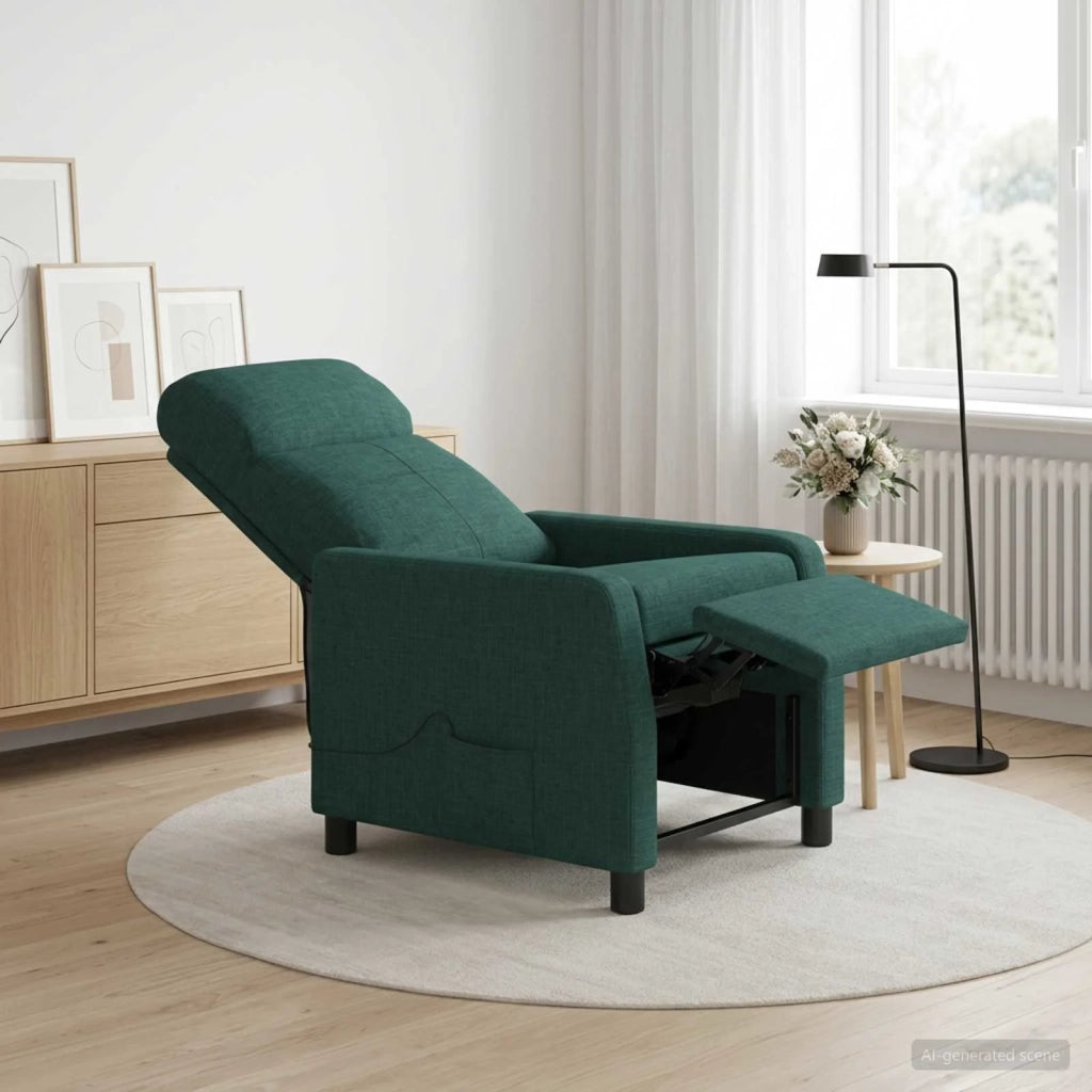 Divano Sedia-Poltrona Massaggiante Verde Scuro Tessuto 910910