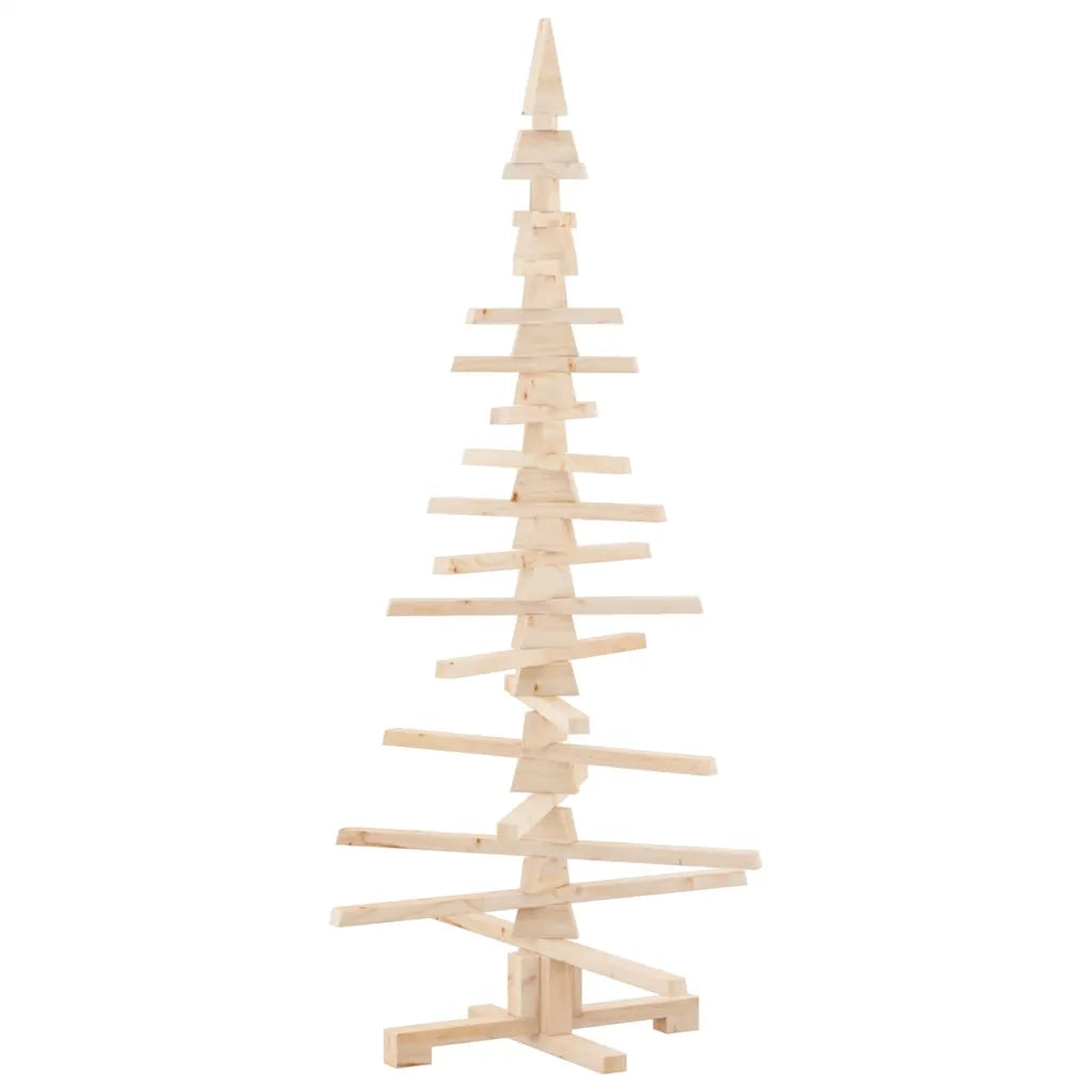 Albero di Natale | Decorazioni natalizie in legno per decorazioni 150 cm in legno massello di pino