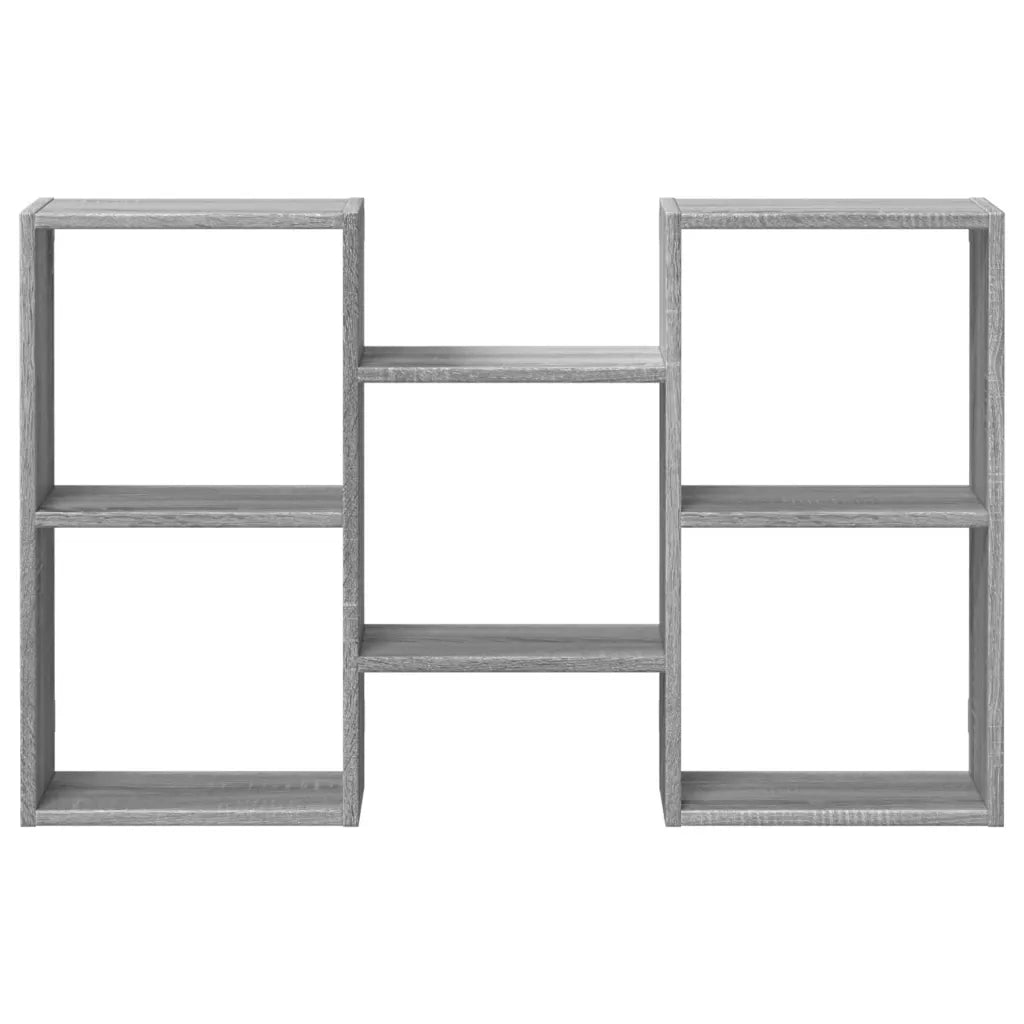 Mensola a Muro Grigio Sonoma 96x18x60 cm in Truciolato 853232