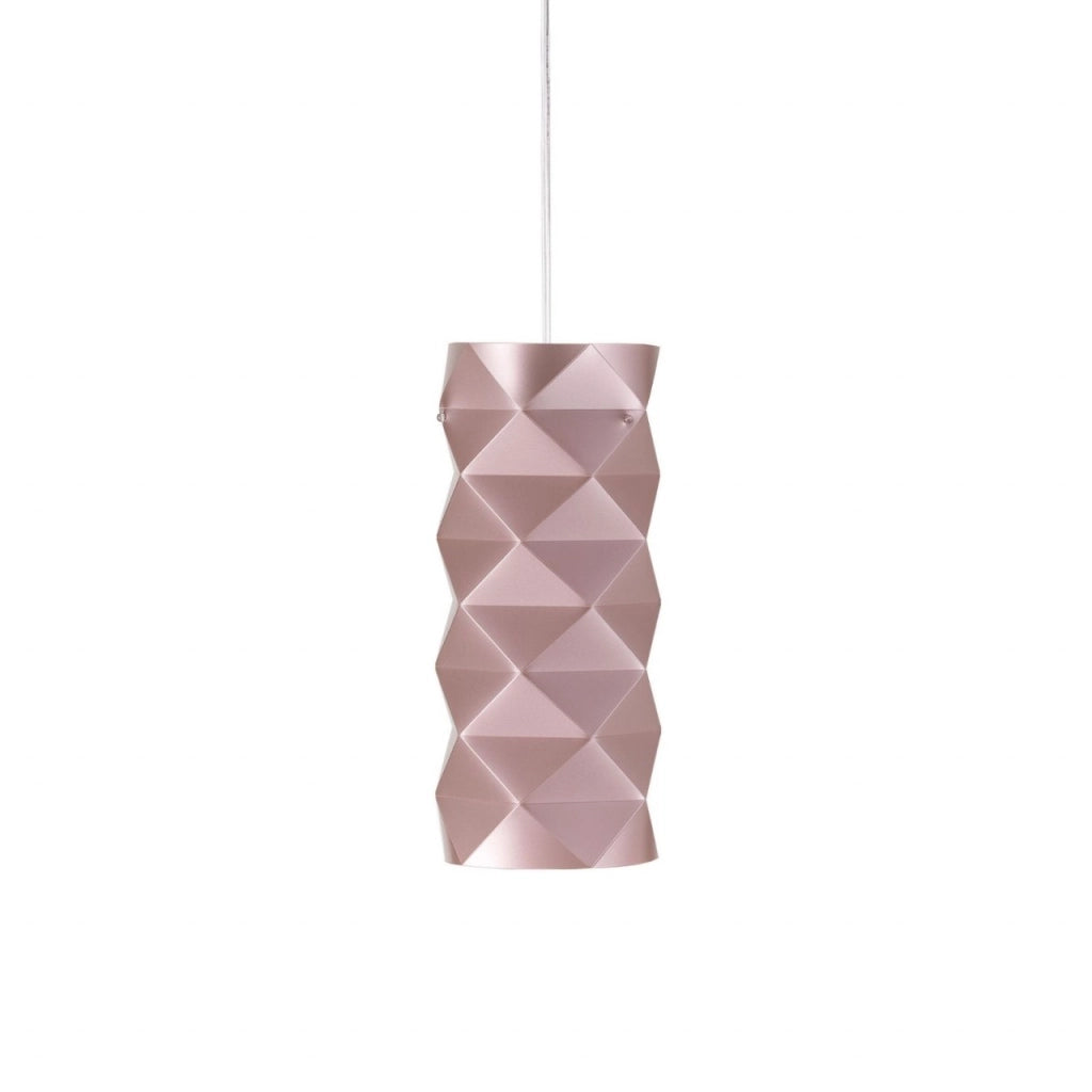 Sospensione Pink Metal in Metallo Cromato Cm. 13 x 32h