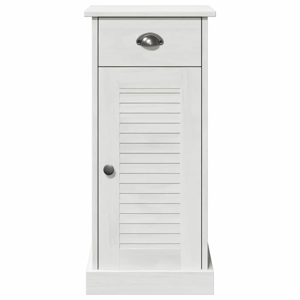 Mobiletto moderno per il bagno 37,5 x 34 x 80 cm con elegante cassetto in legno di pino marrone 02_0057908