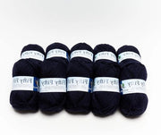 Misto di lana e acrilico Fifty-Fifty - blu - 50 gram - ideale per cappelli e sciarpe - lavorazione con aghi da cucire - 300/4 - modello 19 - 10p