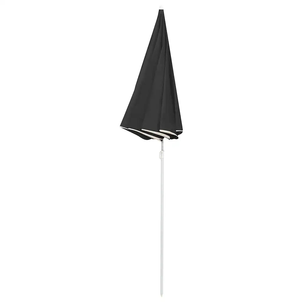 Ombrellone Giardino-Ombrello da Balcone con Palo in Acciaio Antracite 180 cm 733373