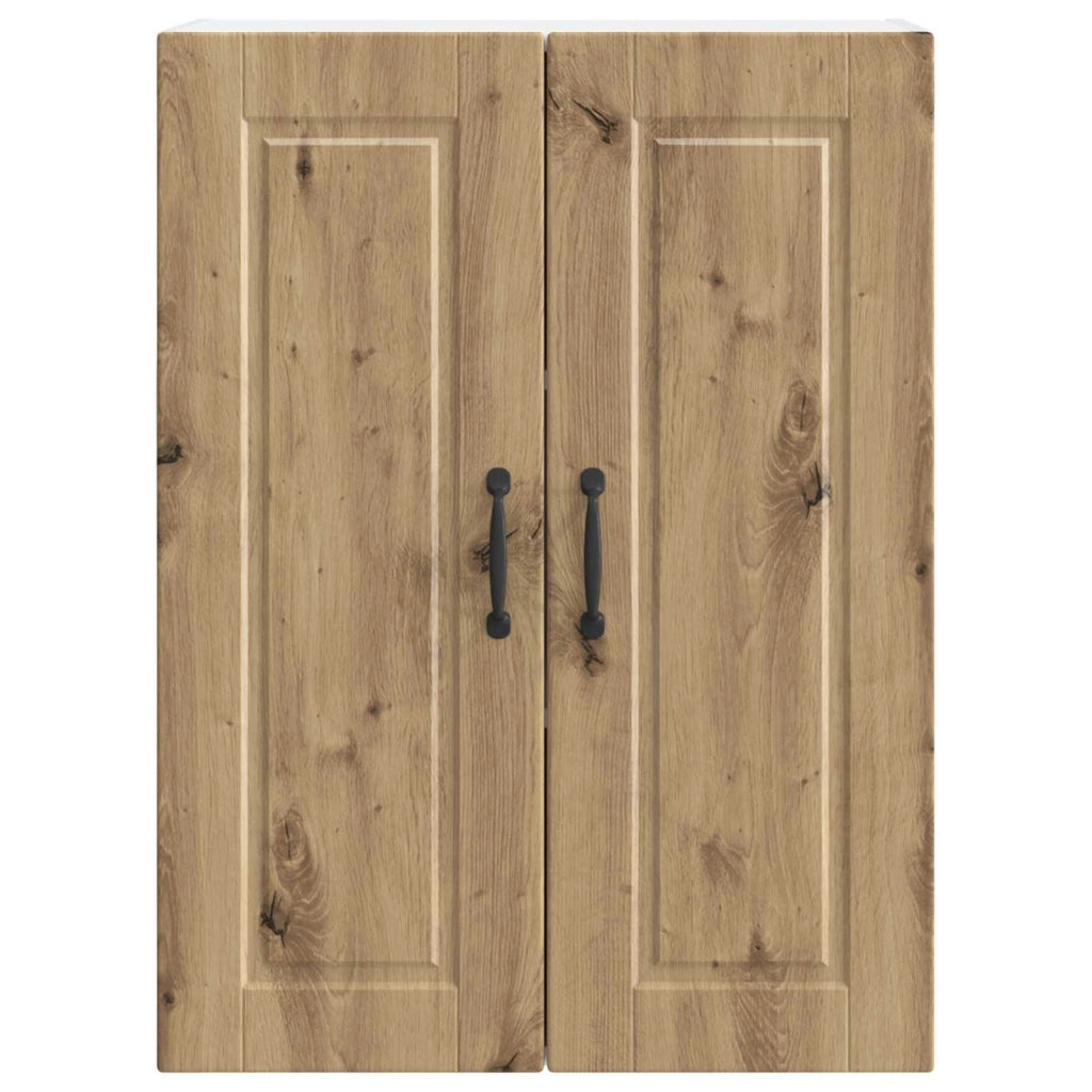 Mobile da cucina moderno a parete con pratico vano contenitore 60 x 31 x 80 cm realizzato in legno di rovere ingegnerizzato finitura artigianale 02_0054397