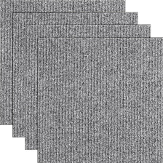 Tegoli di pavimento autoadesivi - SS-FTDT209-1212-12 - Facili da installare - Camere da letto e soggiorno - Interno e esterno - 12 pezzi Tegoli di pavimento