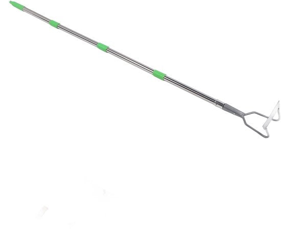 Scoopa per giardino in acciaio inox con manico lungo e robusto, attrezzo per giardinaggio per terreni di campagna, zappa per lavorare il terreno, zappatrice per seminare e piantare.