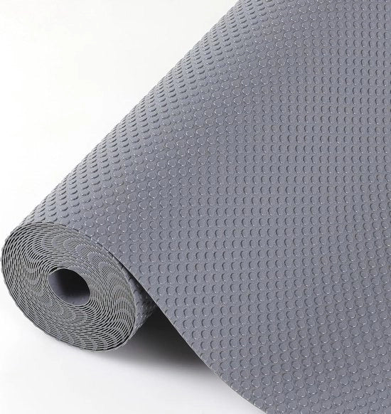 Protezione per piastrelle - 50cm x 600cm - Senza giunti - Tappetini per ante cucina - Tappetini EVA con funzione antiscivolo - Impermeabili - Lavabili - Tappetini per frigorifero - Protezione per mobili - Copertura in plastica - Colore grigio scuro