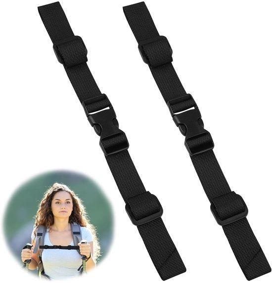 Accessorio per Borsa da Spalla Adattabile - 2 Pezzi - Materiale POM/PP Sostenibile - Lunghezza Totale 78 cm - Cinturino per Borsa da Spalla
