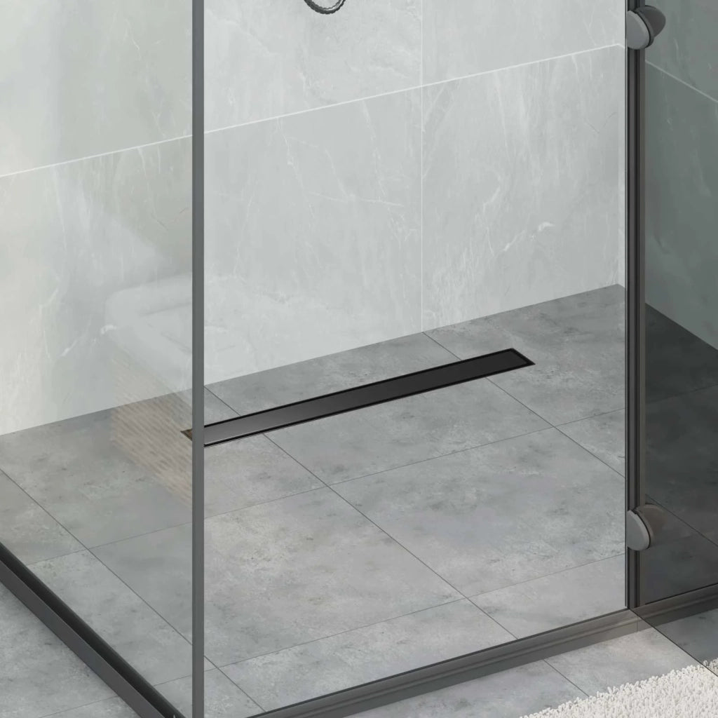 Scarico doccia 2-in-1 con sifone a 360° Nero 60 cm 42015968
