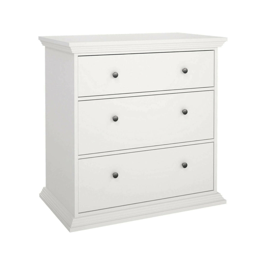 Cassettiera Domeng, Settimino multiuso, Comò camera da letto, Mobile con cassetti, 86x52 h88 cm, Bianco