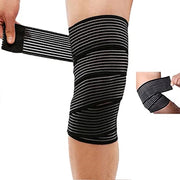 Trade Shop - Ginocchiera Tutore Ginocchia Fascia Elastica Ginocchio Con Chiusura A Strappo -
