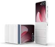 Bumper schoccorientato TPU per Samsung Galaxy Z Flip7, bianco