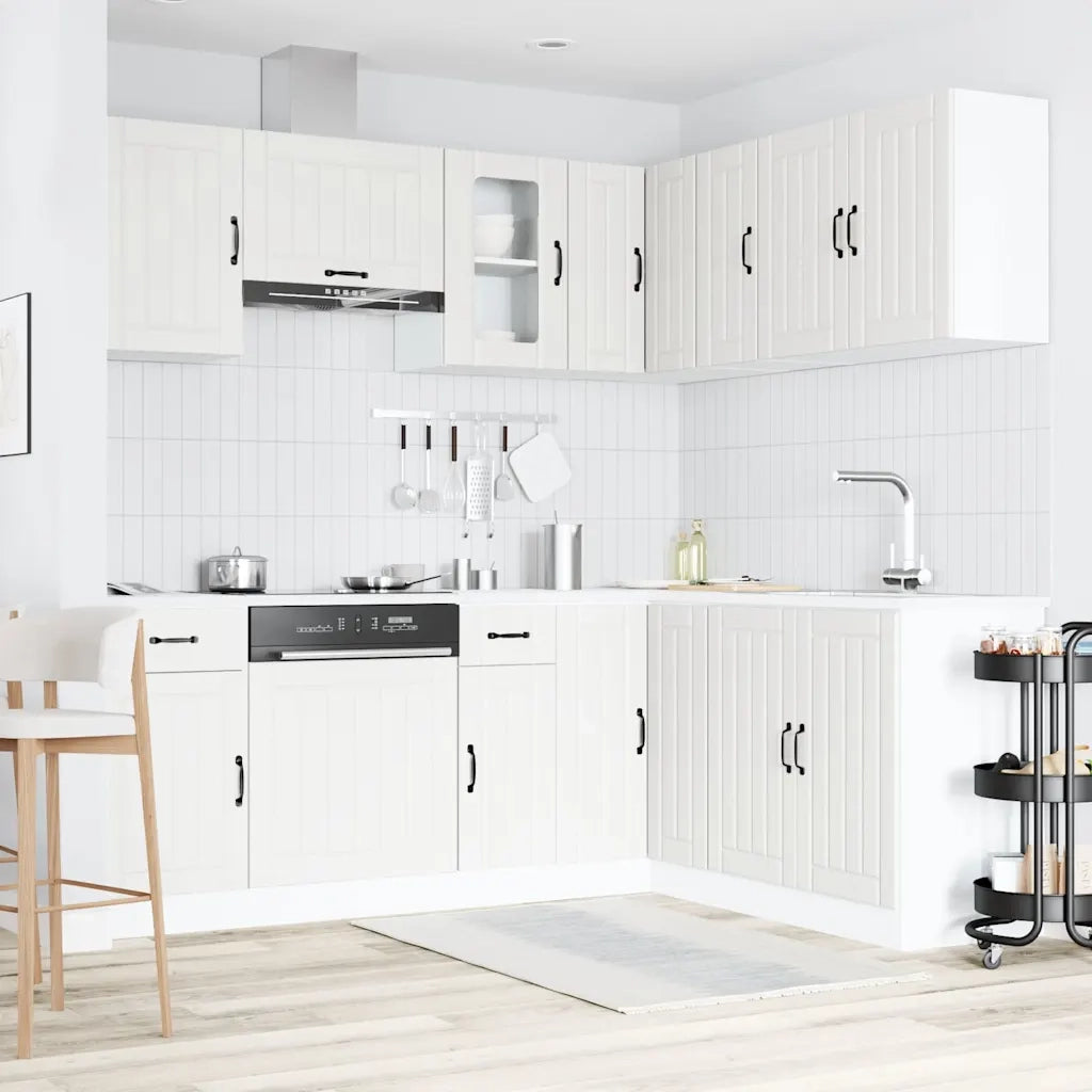 Set Mobili da Cucina 11 pz Kalmar Bianchi Legno Multistrato