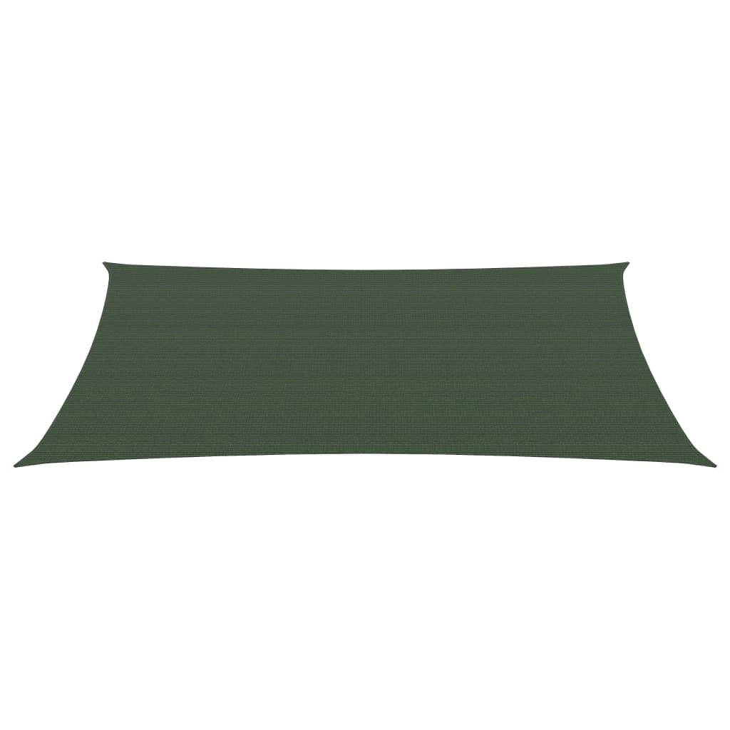Vela ombreggiante/ombrellone 160 g/m² HDPE 2 x 4,5 m verde scuro 02_0009413