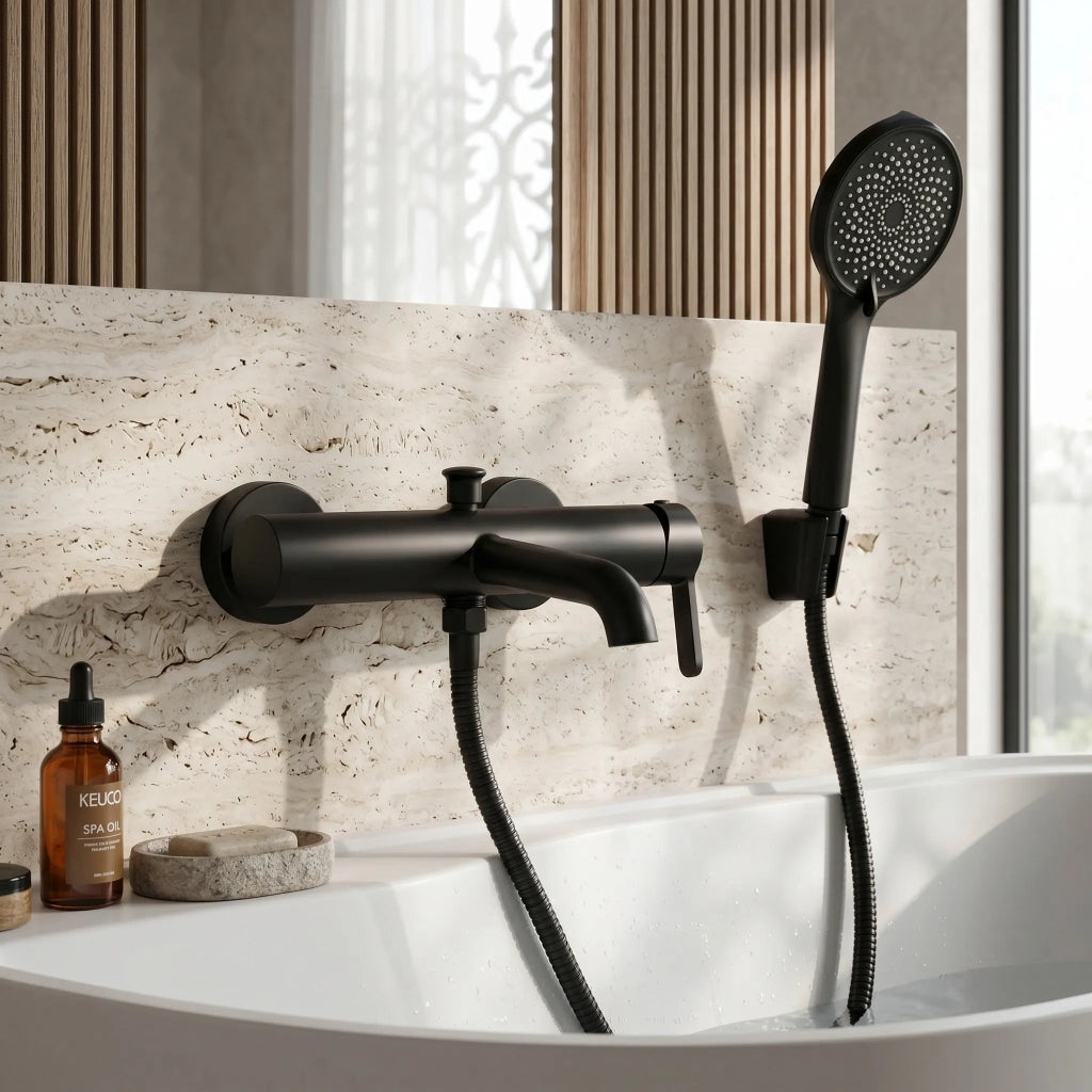Rubinetto Da Vasca Rea Ontario Side Black