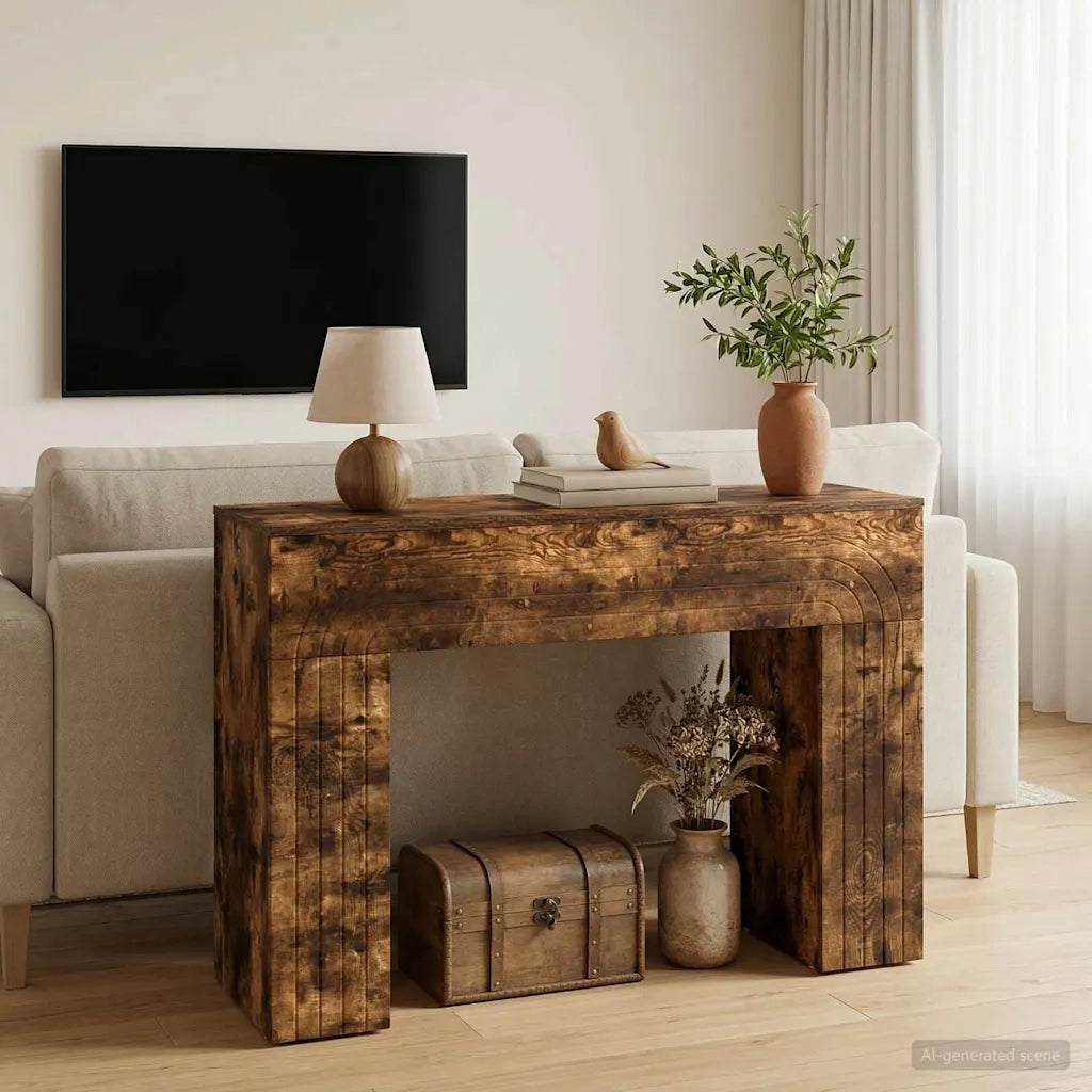 Tavolino da salotto Rovere Fumo 102 x 35 x 75 cm 899932