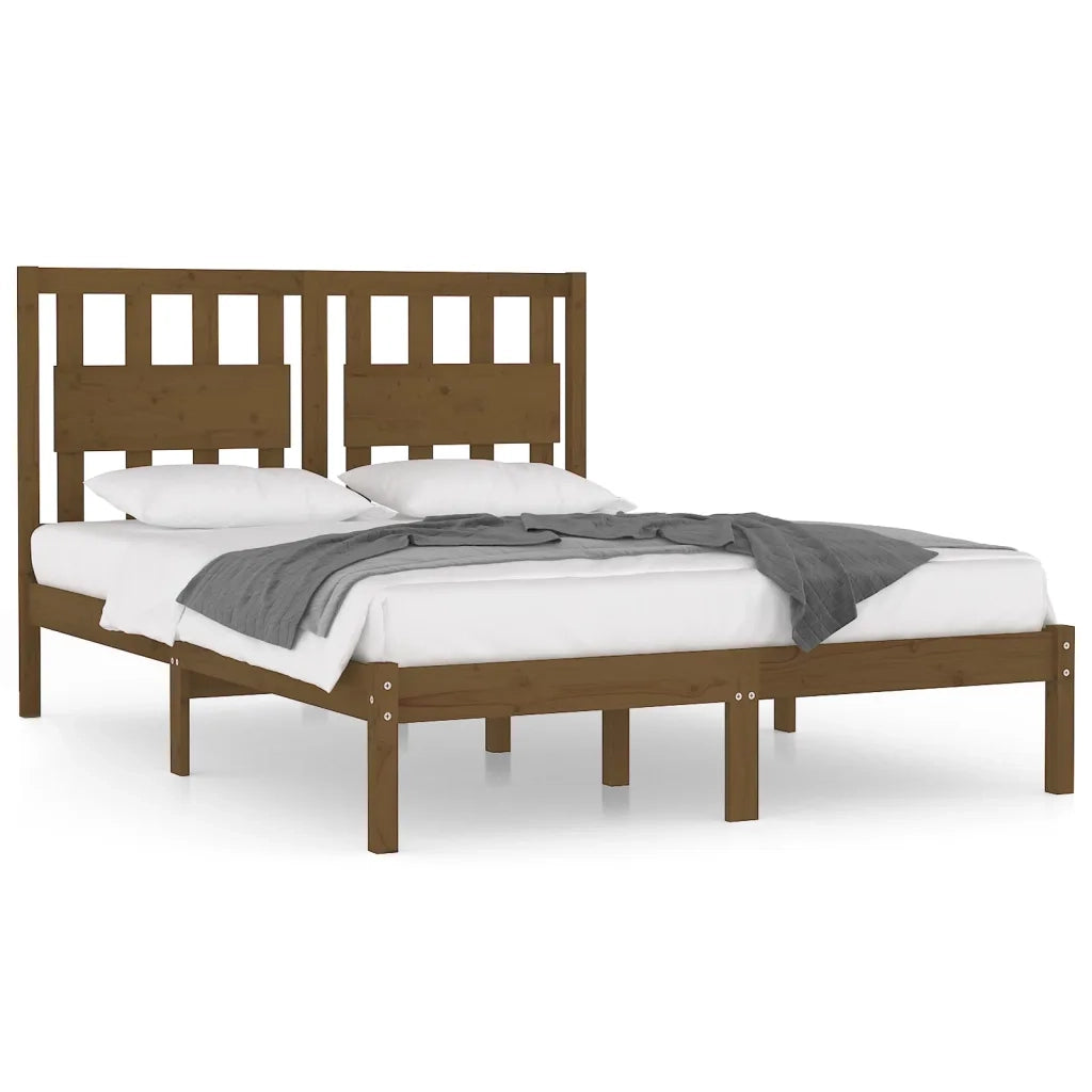 Giroletto senza Materasso Ambra in Legno Massello 200x200 cm 3103956
