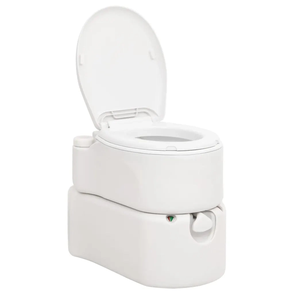 Toilette Integrata da Campeggio Bianca 24+17 L HDPE e Smalto 154410
