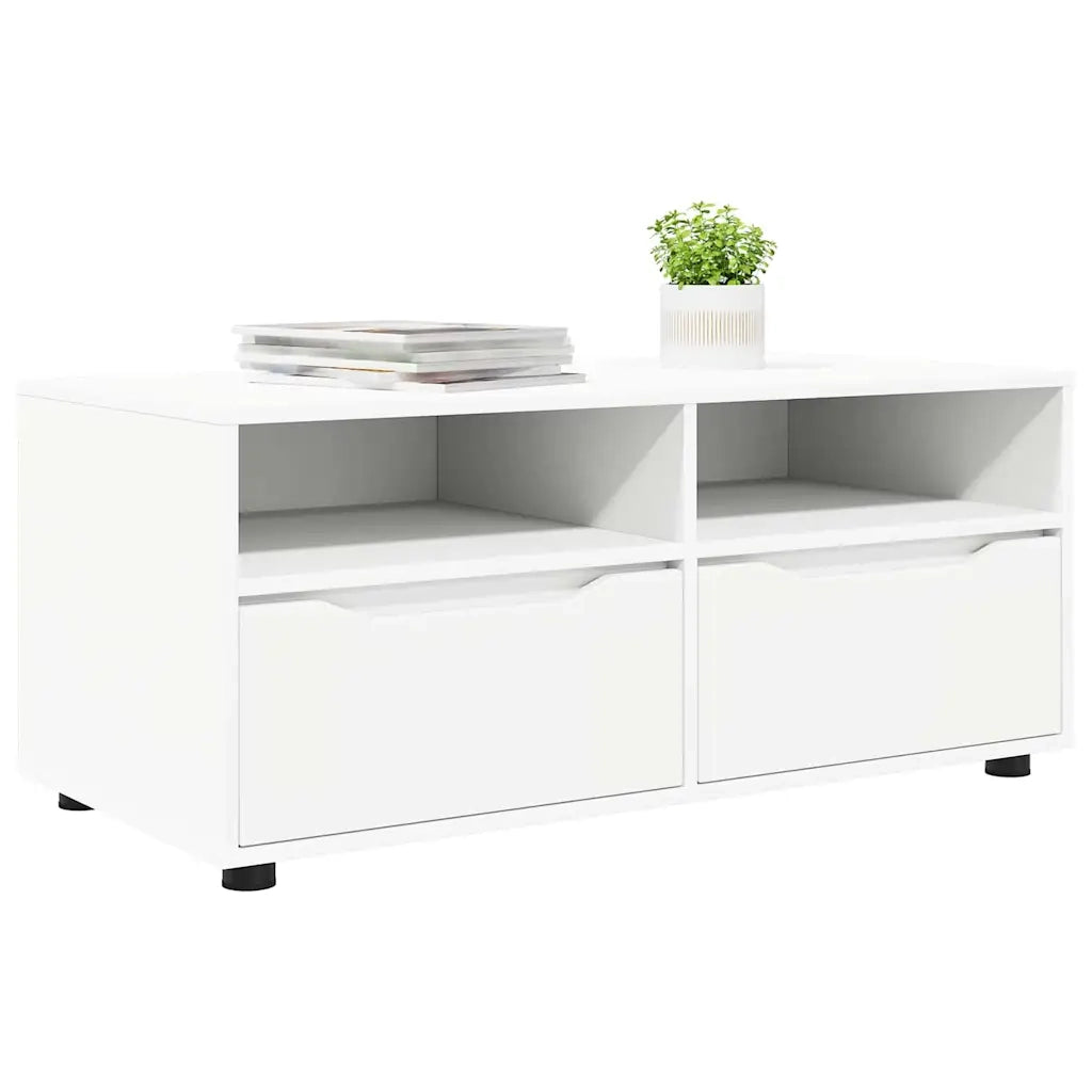 Mobile TV Bianco 100 x 48 x 43 cm Legno multistrato 888927