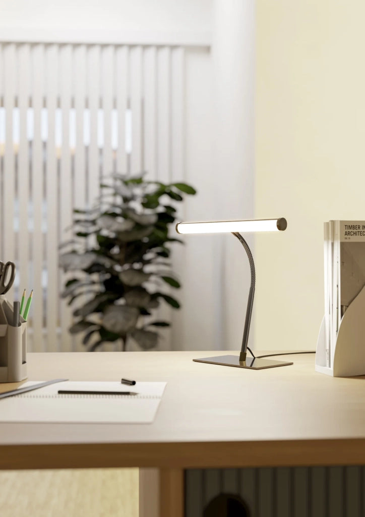Lampada Scrivania Moderna Riccione Metallo Nero Led 5W 500Lm Ip20