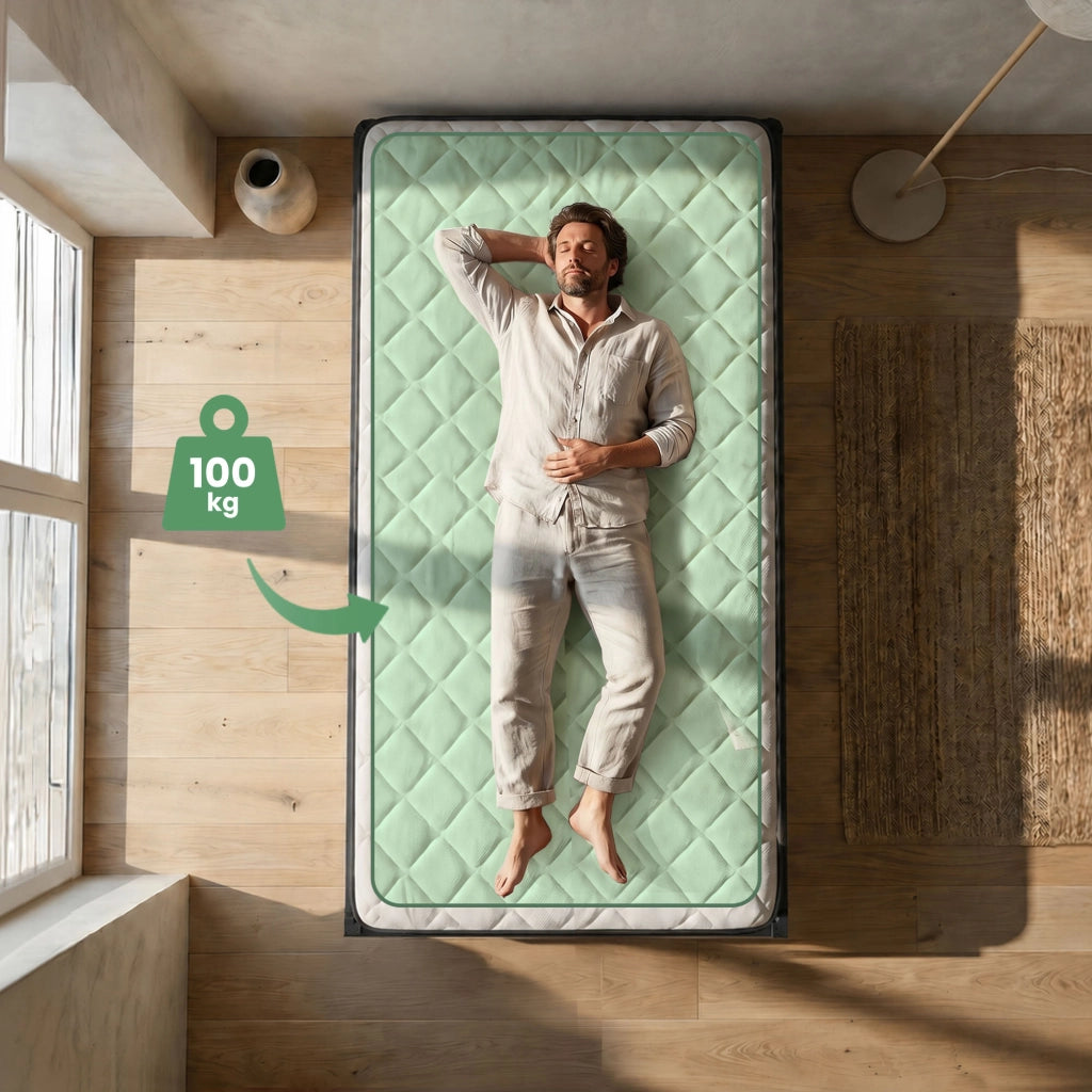 Struttura Letto Pieghevole in Metallo con Materasso Rete a Doghe 100x200 cm Nero Letto per Ospiti 6 Gambe 10 Doghe